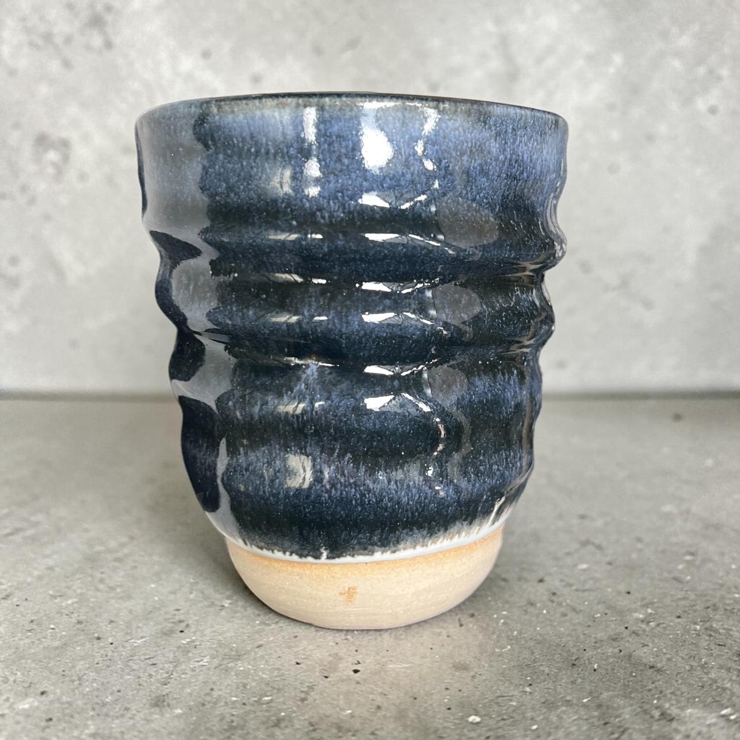 Midnight blue swirl mug