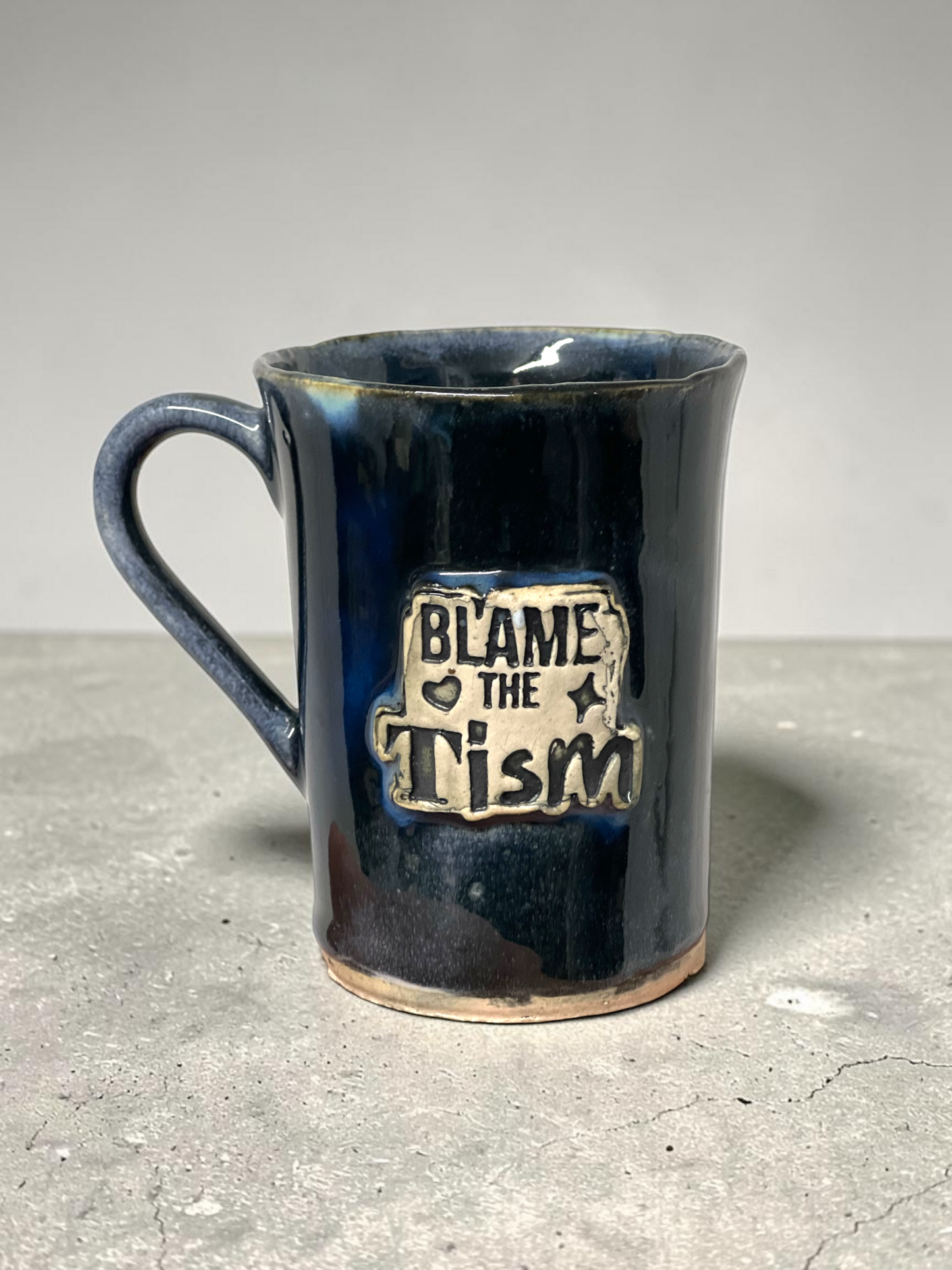 Blame The Tism Dark Navy