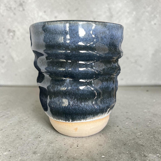 Midnight blue swirl mug