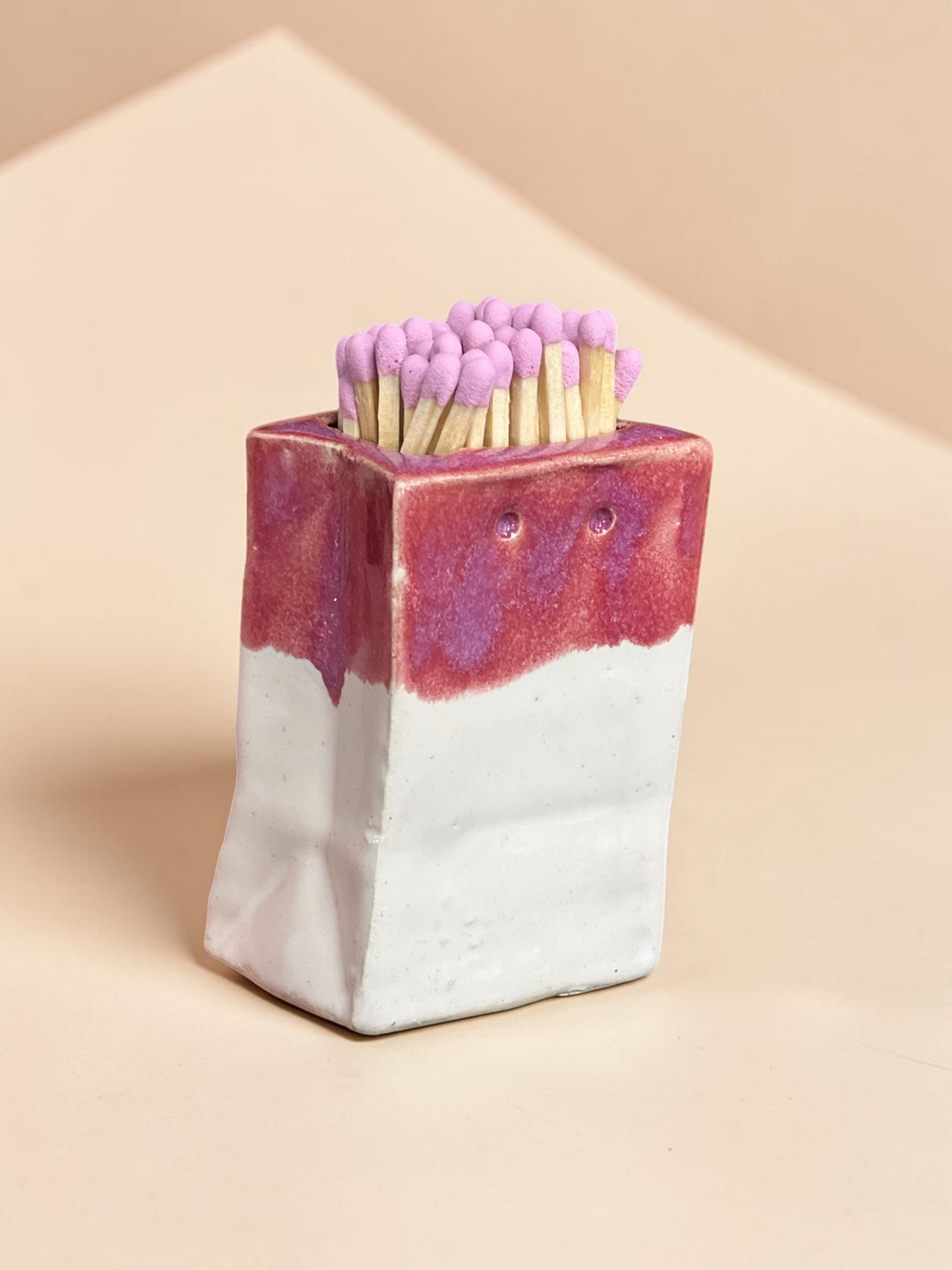 Gloss pink match bag